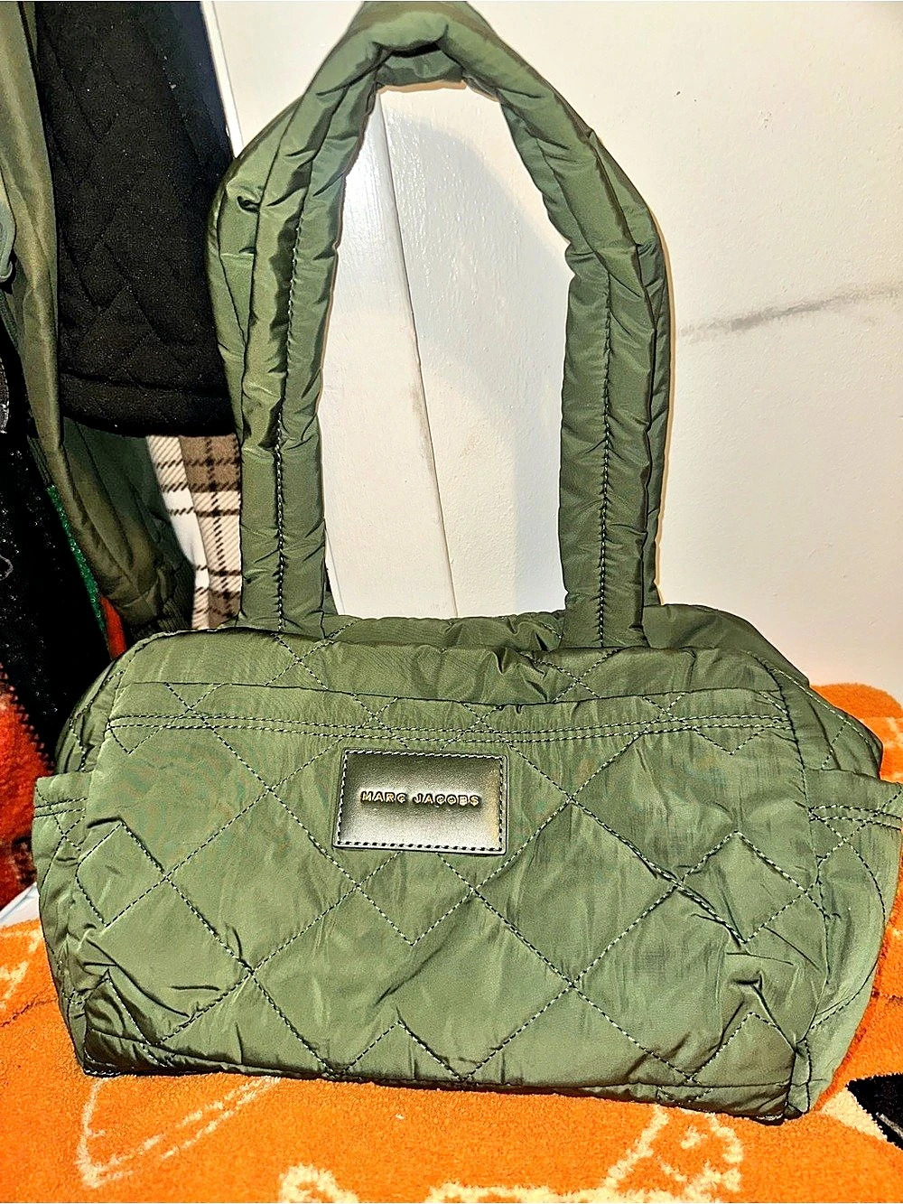 Marc Jacobs Quilted Shoulder Bag in Green